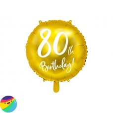 Folija balon - 80 Zlat Folija balon - 80 Zlat